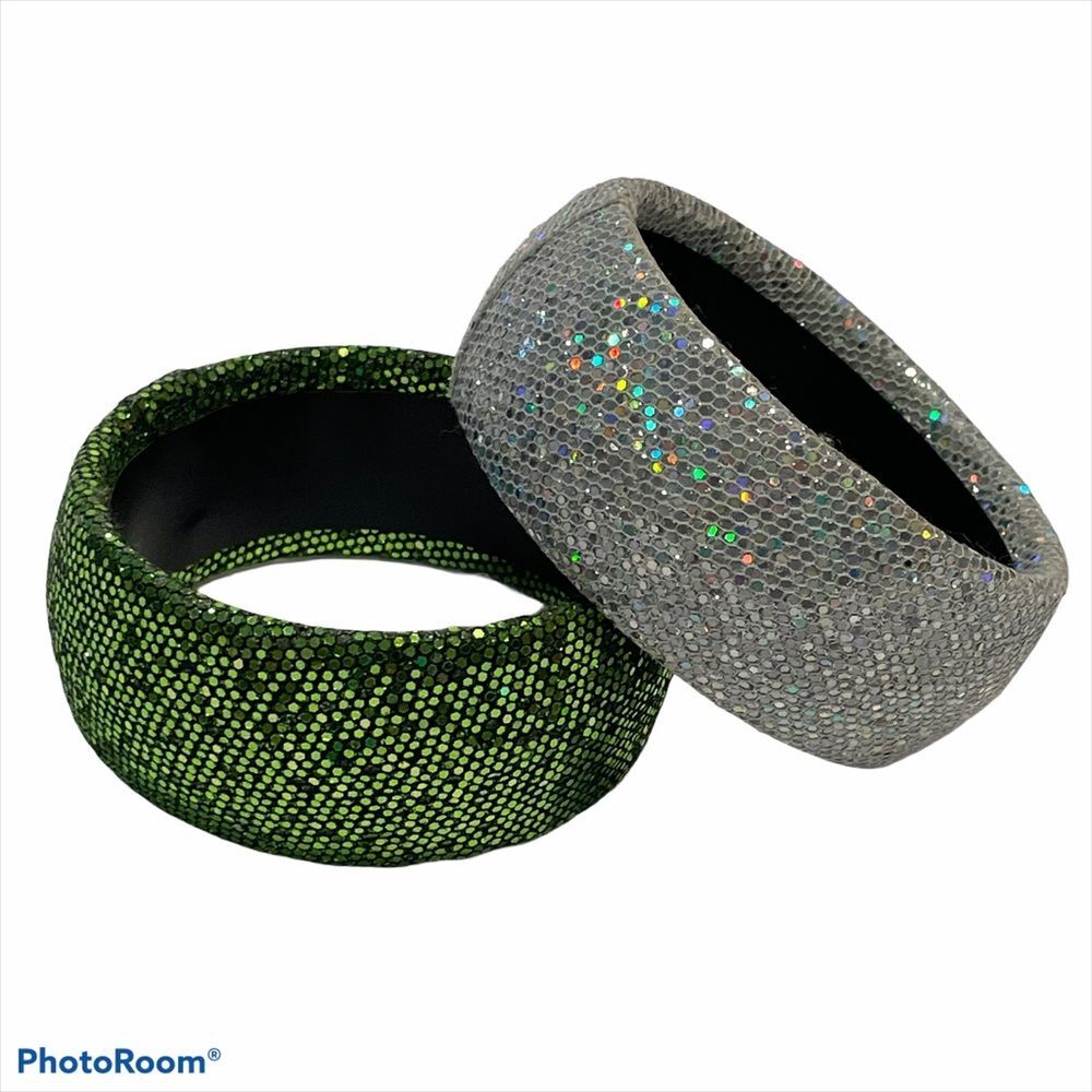 Women’s Bangle Bracelets Sequined Bling green